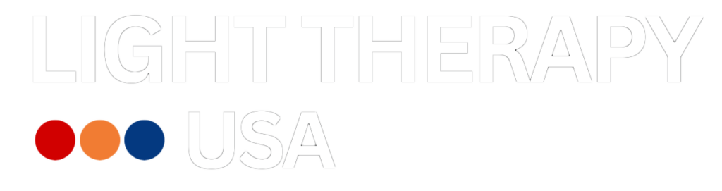 Light Therapy USA logo with 'USA' aligned to the left.