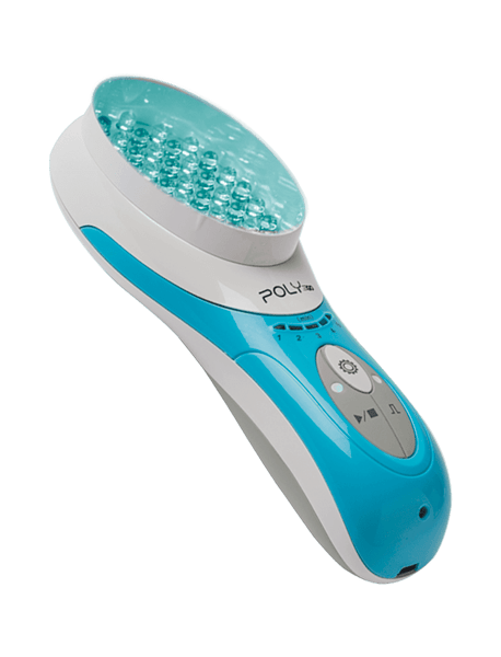 POLY-Go-Clear handheld device for acne treatment with blue light therapy