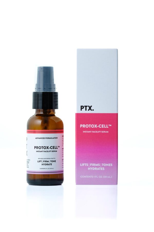 PROTOXCELL™ PTX Facelift Serum bottle with packaging for skin rejuvenation.